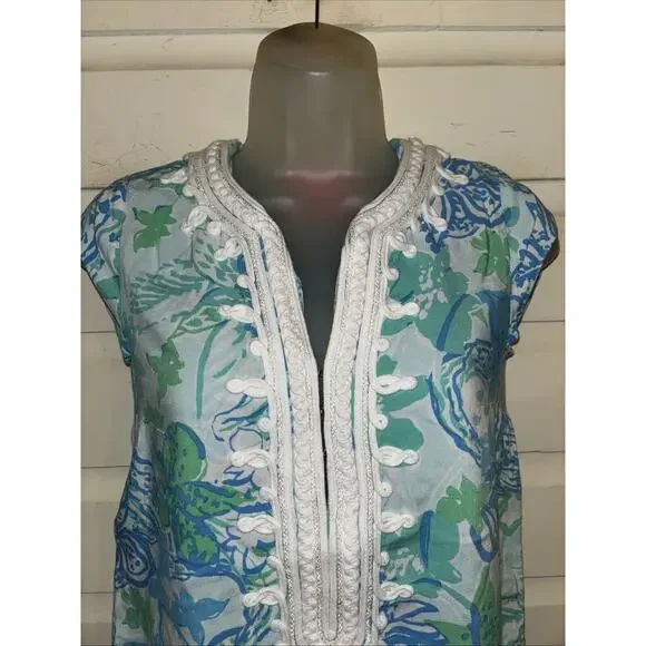 Lilly Pulitzer Cap Sleeve Pullover Shift Dress Size XS - Picture 2 of 8